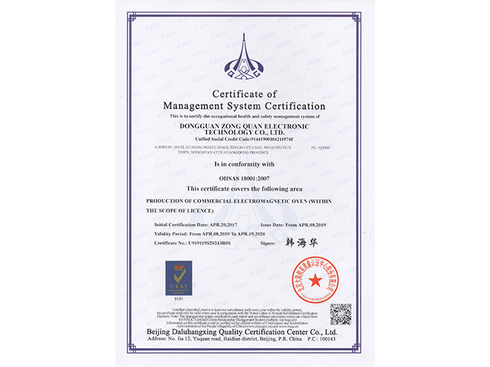 Management system certification